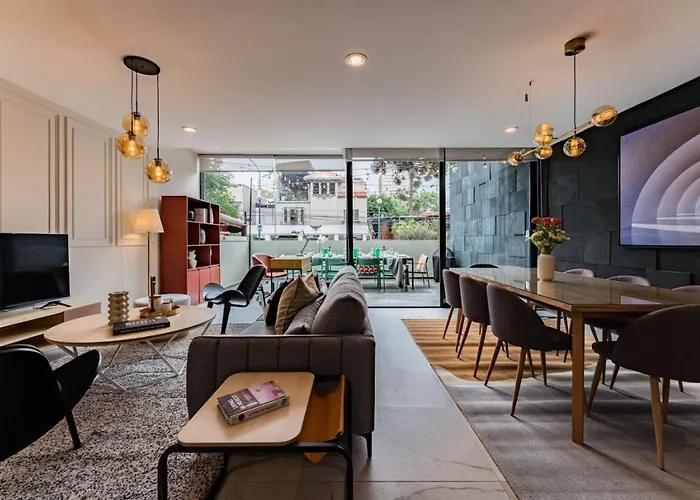 Apartment Stylish Polanco Duo Steps From Lincoln Park Mexico City