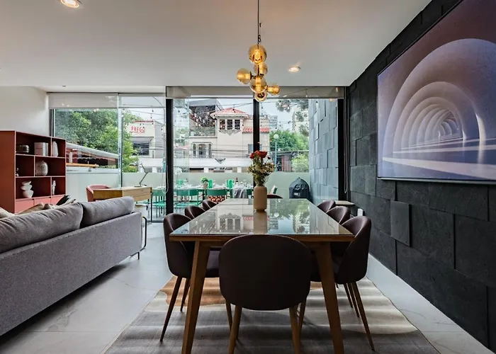 Apartment Stylish Polanco Duo Steps From Lincoln Park Mexico City